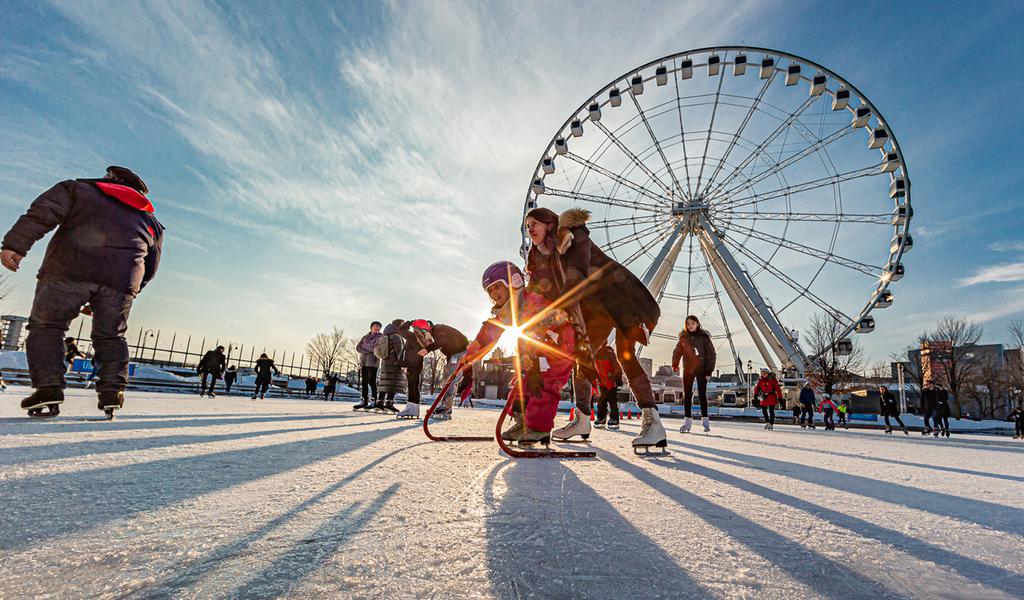 Montreal Old-Port skating rink | winter activity for the whole family